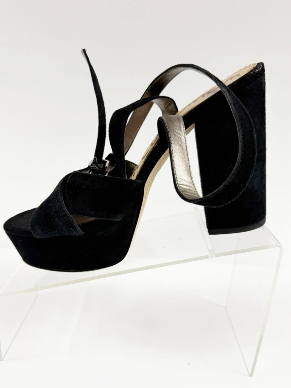 Sam Edelman Mara Black Suede Platform‎ Shoes 8.5